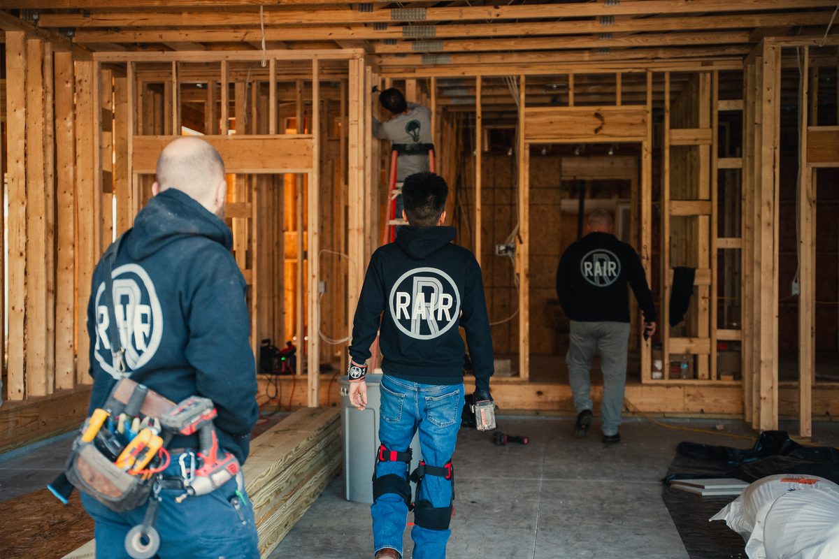RAIR techs on a new construction project